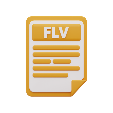 Fichier flv  3D Icon