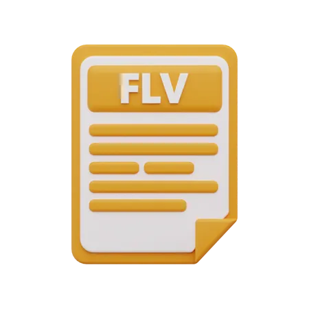 Fichier flv  3D Icon