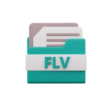 Fichier flv  3D Icon