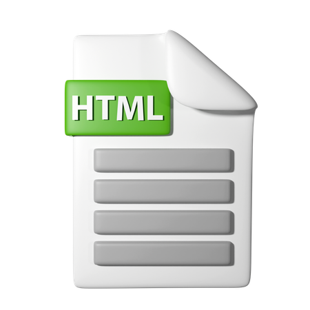 Fichier HTML  3D Icon