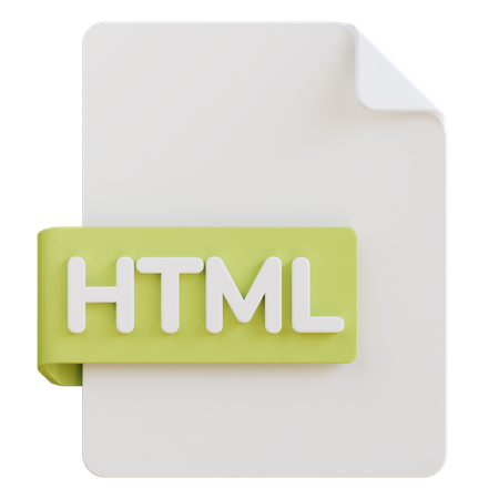 Fichier HTML  3D Icon