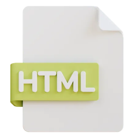 Fichier HTML  3D Icon