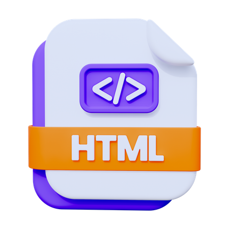 Fichier HTML  3D Icon