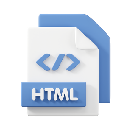 Fichier HTML  3D Icon