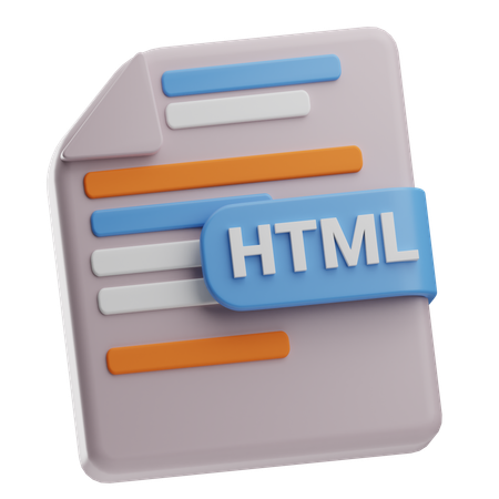 Fichier HTML  3D Icon