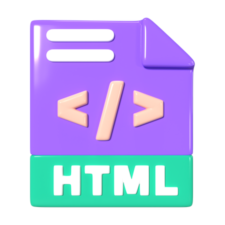 Fichier HTML  3D Icon