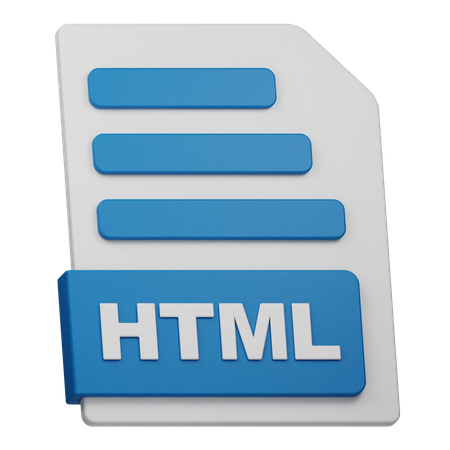 Fichier HTML  3D Icon