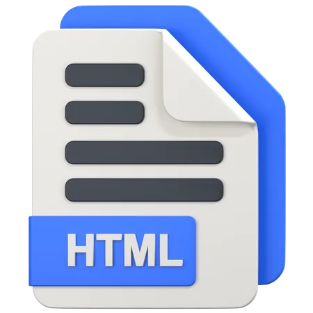 Fichier HTML  3D Icon