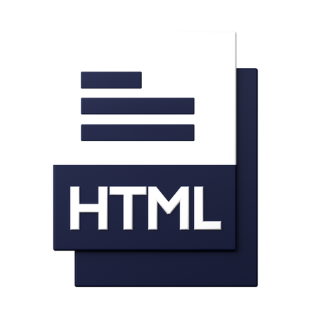 Fichier HTML  3D Icon