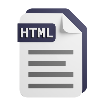 Fichier HTML  3D Icon