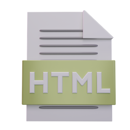 Fichier HTML  3D Icon