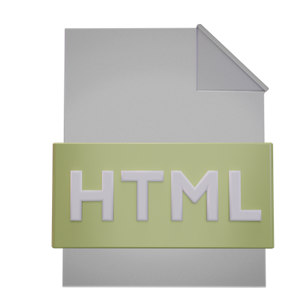 Fichier HTML  3D Icon