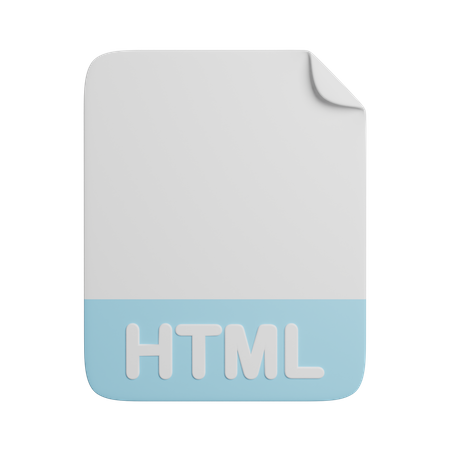 Fichier HTML  3D Icon