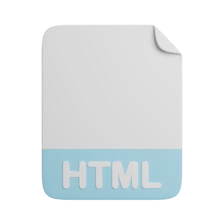 Fichier HTML  3D Icon