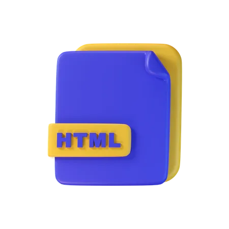 Fichier HTML  3D Icon