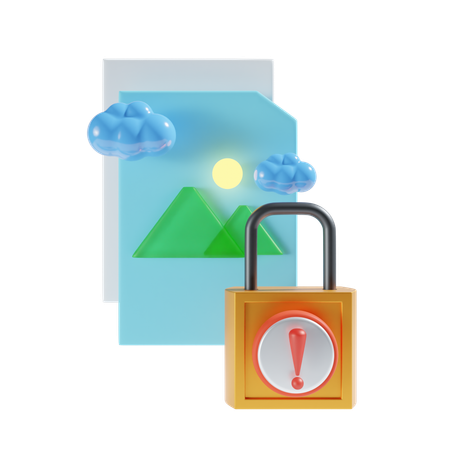 Fichier image verrouillé  3D Icon