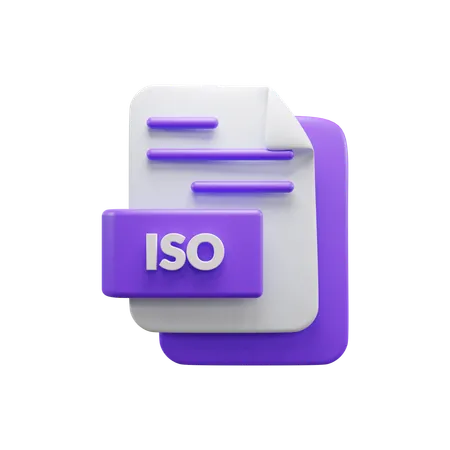 Fichier iso  3D Icon