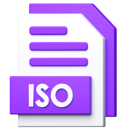 Fichier iso  3D Icon