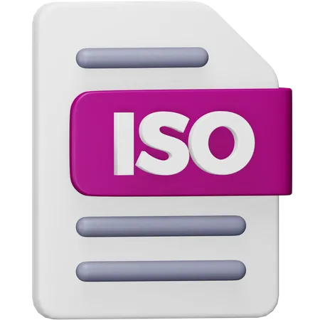 Fichier iso  3D Icon