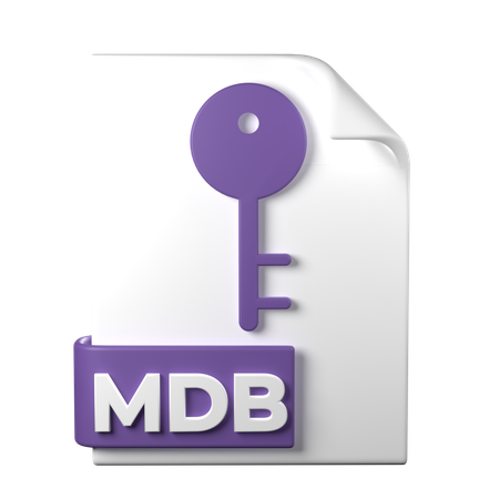 Fichier mdb  3D Icon