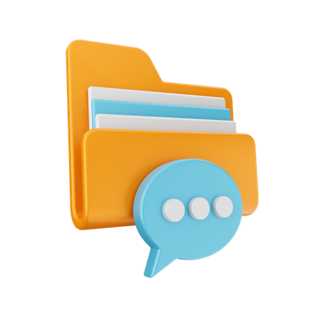 Fichier de messages  3D Icon