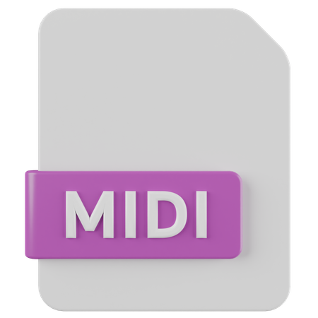 Fichier midi  3D Icon