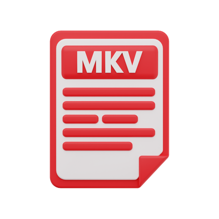 Fichier mkv  3D Icon