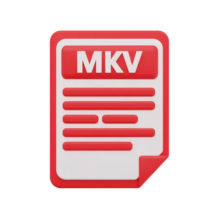 Fichier mkv  3D Icon