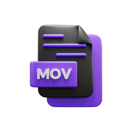 Fichier mov  3D Icon