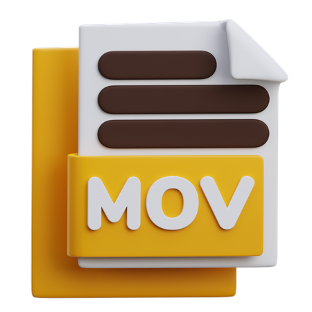 Fichier mov  3D Icon