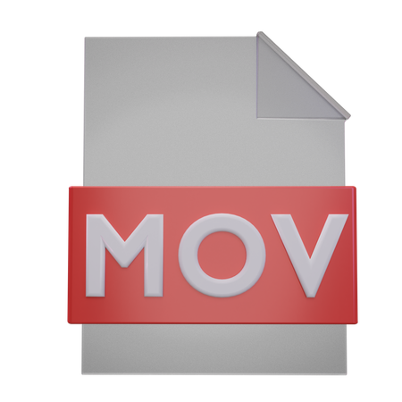 Fichier mov  3D Icon