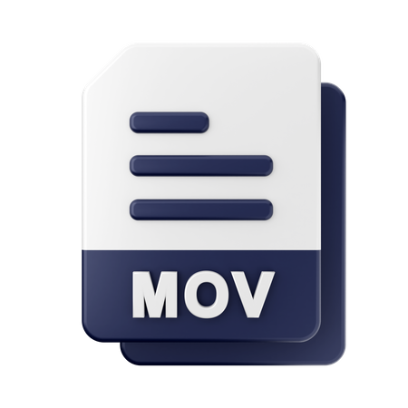 Fichier mov  3D Icon