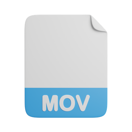 Fichier mov  3D Icon