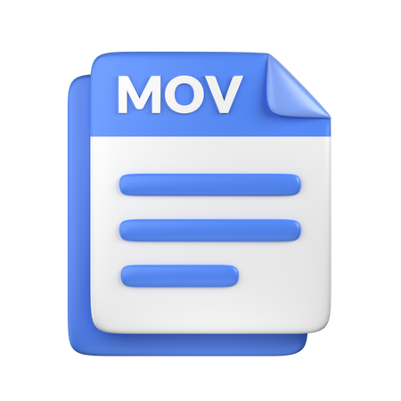 Fichier mov  3D Icon