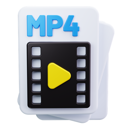 Fichier mp4  3D Icon