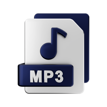 Fichier mp3  3D Illustration