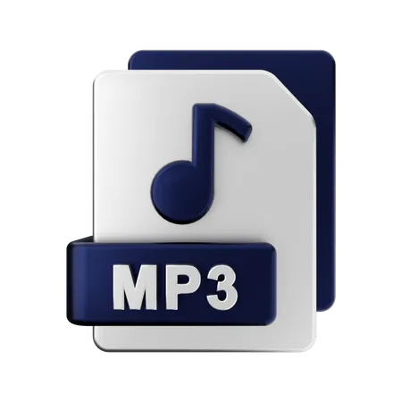 Fichier mp3  3D Illustration