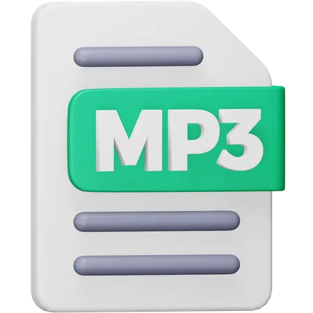 Fichier mp3  3D Icon