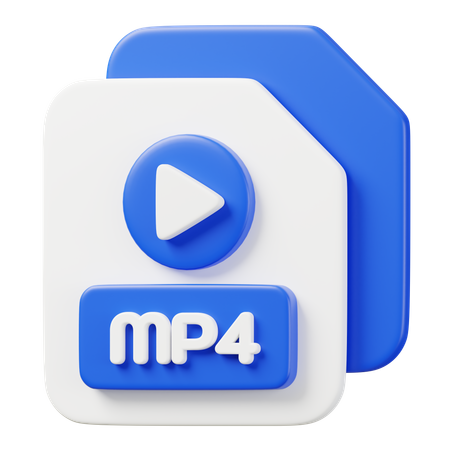 Fichier mp4  3D Icon