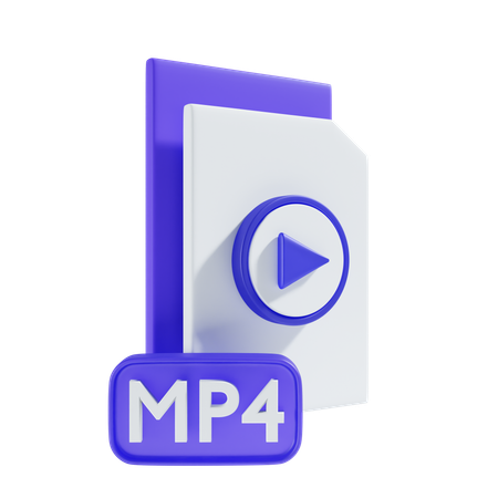 Fichier mp4  3D Icon