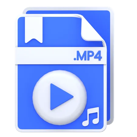 Fichier mp4  3D Icon