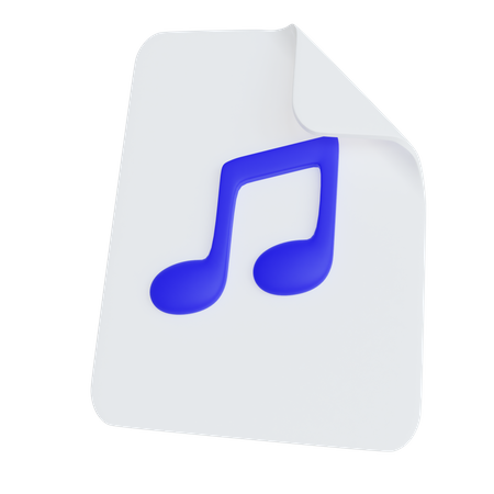 Fichier de musique  3D Icon