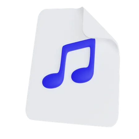 Fichier de musique  3D Icon