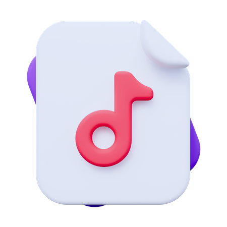Fichier de musique  3D Icon