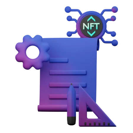 Fichier nft  3D Illustration