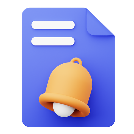 Notification de fichier  3D Icon