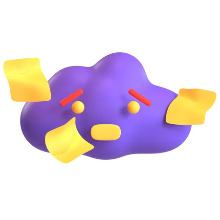 Fichier cloud  3D Icon