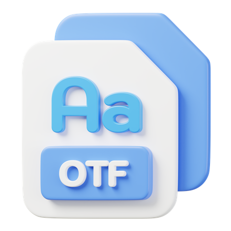 Fichier OTF  3D Icon