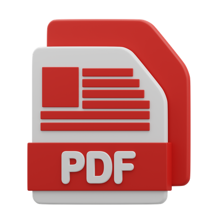 Fichier PDF  3D Icon