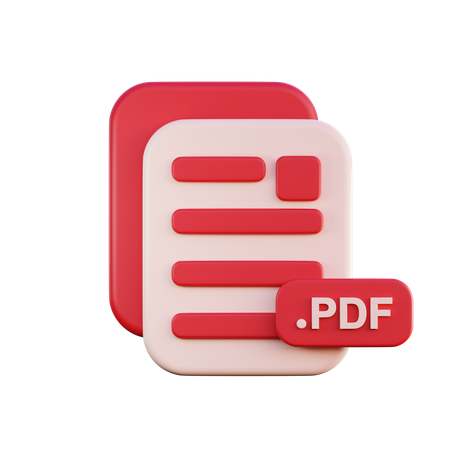 Fichier PDF  3D Icon